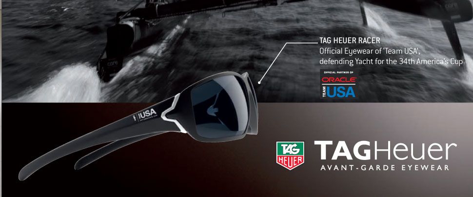 Etiqueta Heuer gafas de sol Racer 9207 413 Gris Azul Deportes Acuáticos Polarizadas 